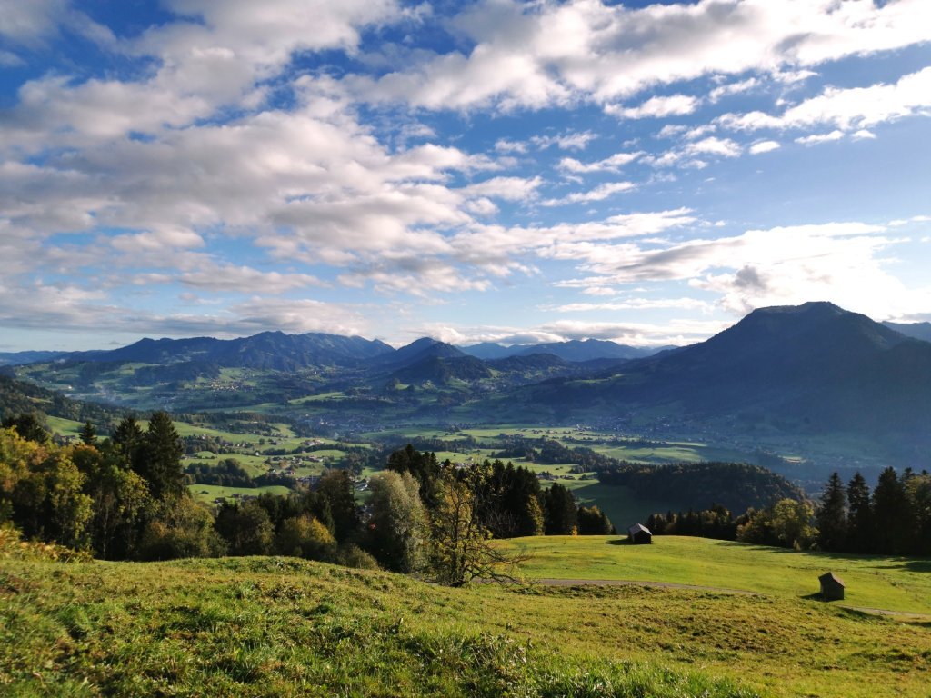 Blick auf Vorder- und Mittelbregenzerwald