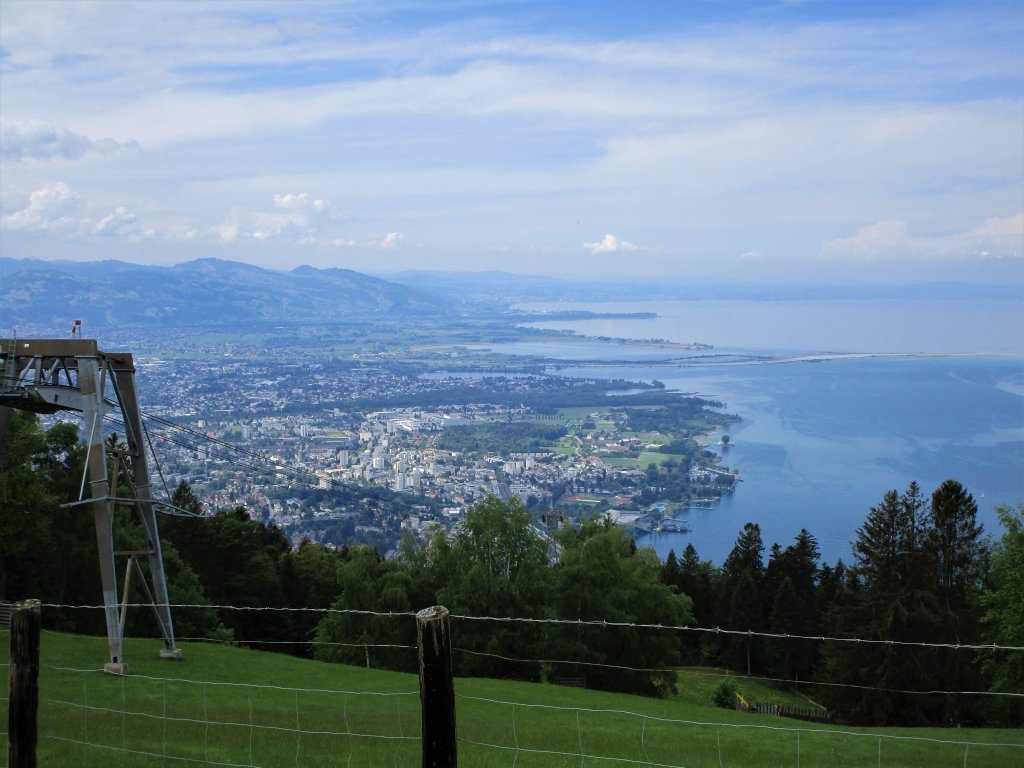 Herrliche Aussicht auf das Vorarlberger Ufer des Bodensees