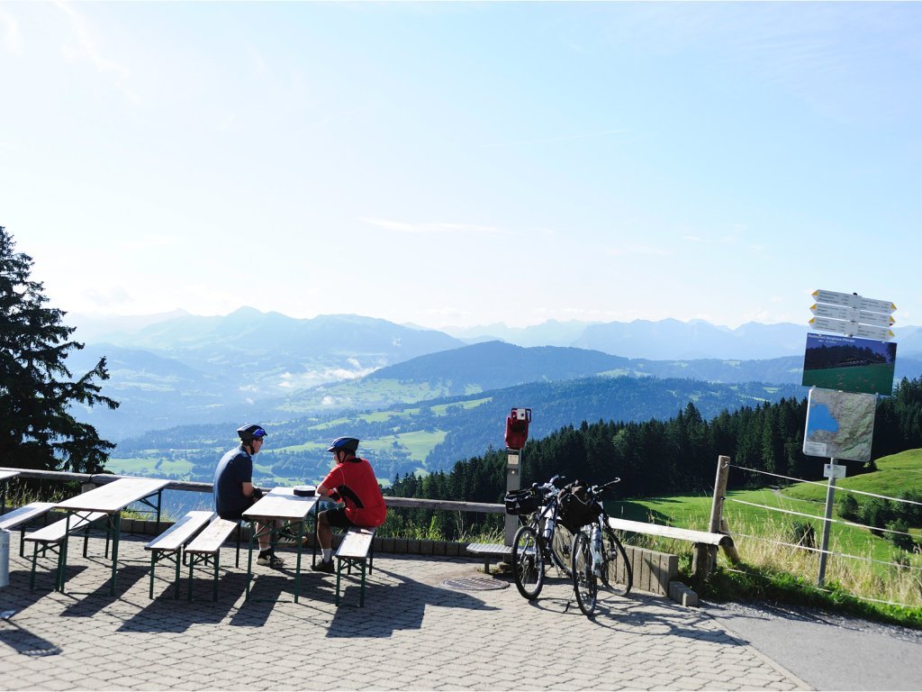 Rastplatz am Berggipfel