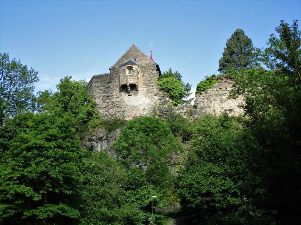 Die Burgruine Hohenbregenz mit ....